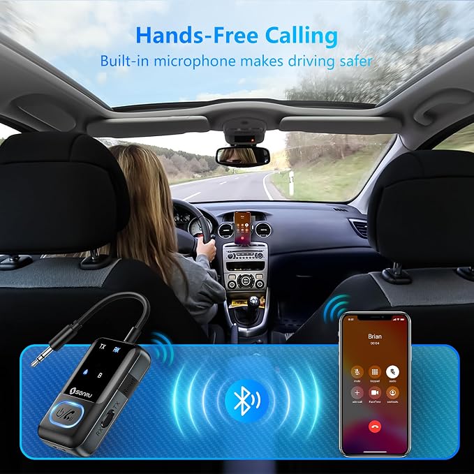 SONRU Bluetooth 5.3 Transmitter Adapter