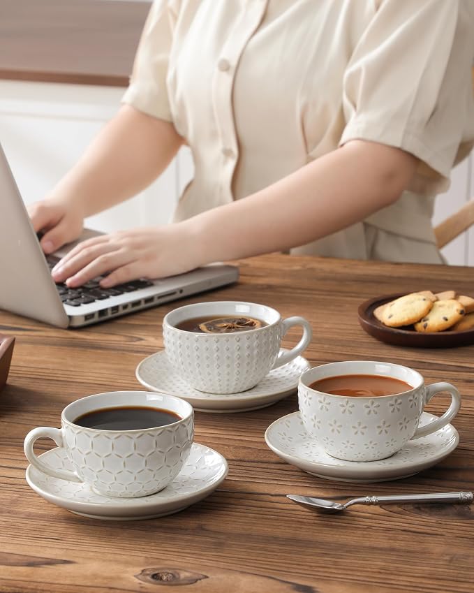 MALACASA 8 OZ Cappuccino Cups