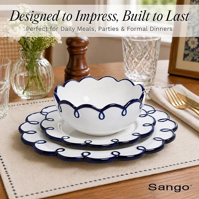 Sango 12-Piece Stoneware Dinnerware Set