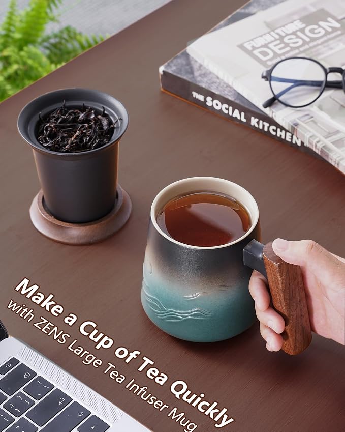 ZENS Tea Mug with Infuser and Lid