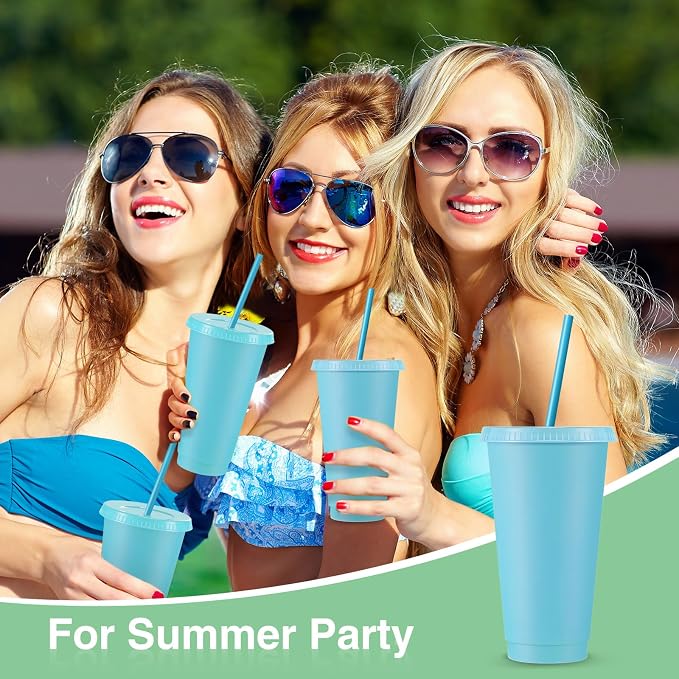 Amyhill 12 Pcs Reusable Plastic Cup