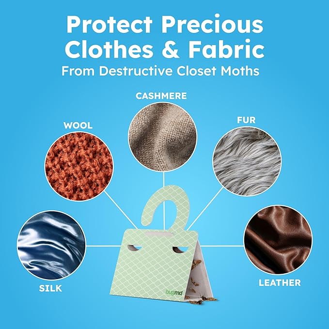 Clothes & Pantry Moth Traps – Sticky Glue Pheromone-Based