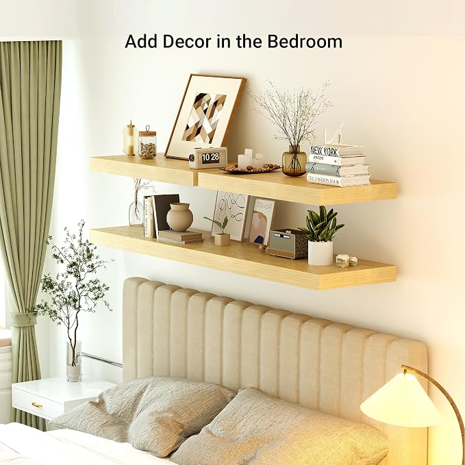 12" Deep Floating Shelves