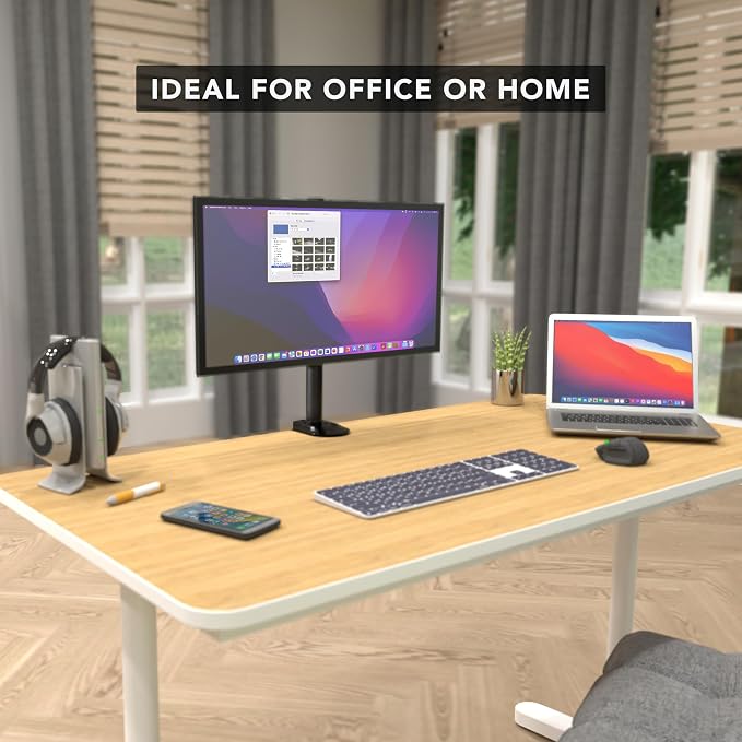 Mount-It! Single Monitor Desk Mount – Computer Screen Stand