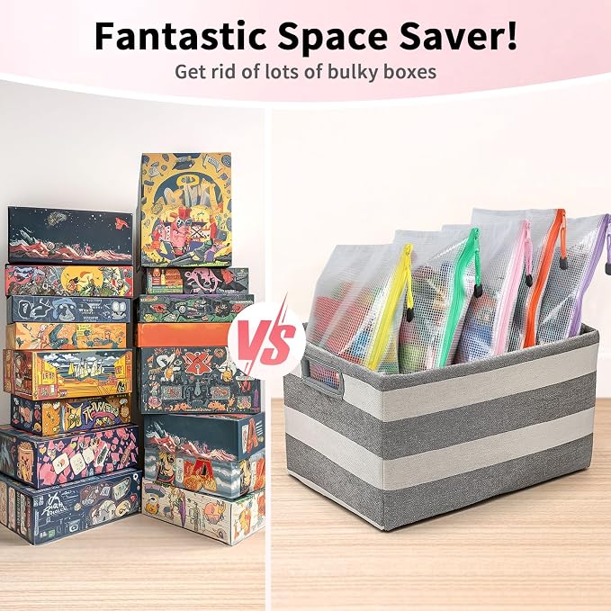 Umriox Zipper Bags, 6 Assorted Size, Project Bags
