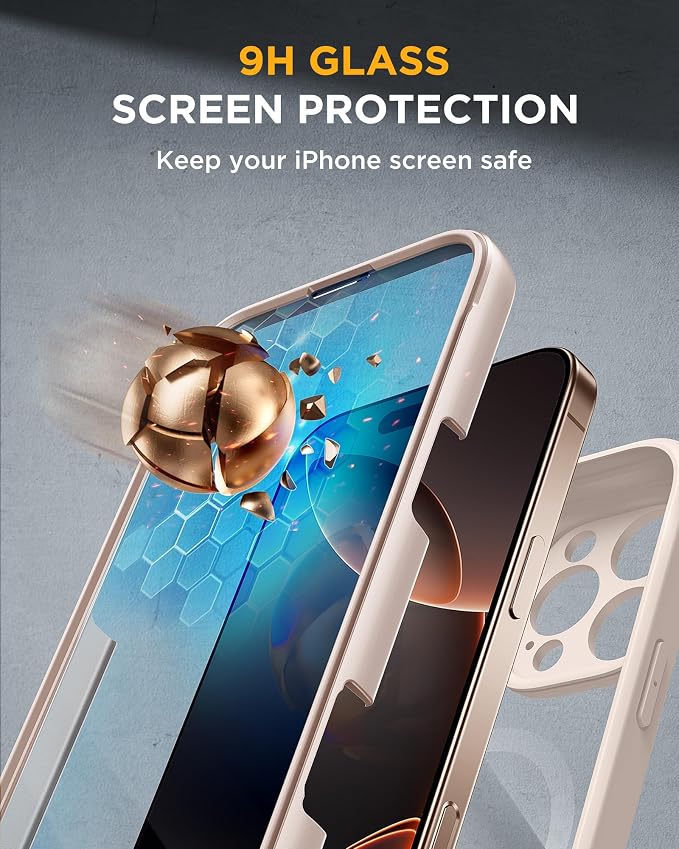 Miracase Magnetic for iPhone 16 Pro Case Full-Body Phone