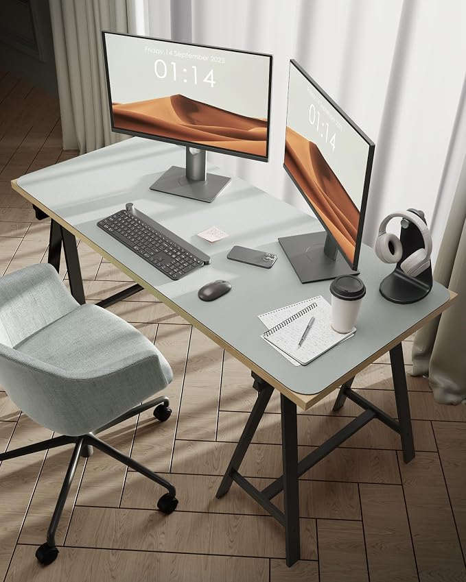 YSAGi Leather Desk Protector, Office Mat, Large Mouse Mat, Non-Slip PU Leather