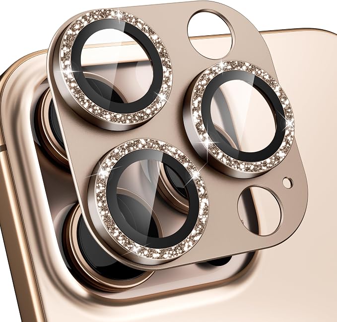 beuxece Compatible for iPhone 16 Pro/iPhone 16 Pro Max Camera Lens Protector