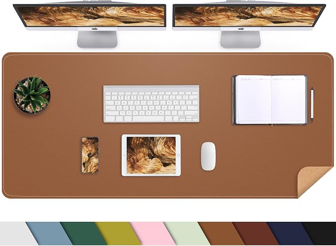 Leather Desk pad Protector, Large Desk mat