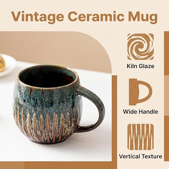 Large Ceramic Coffee Mug - 20oz Big Tea Cup