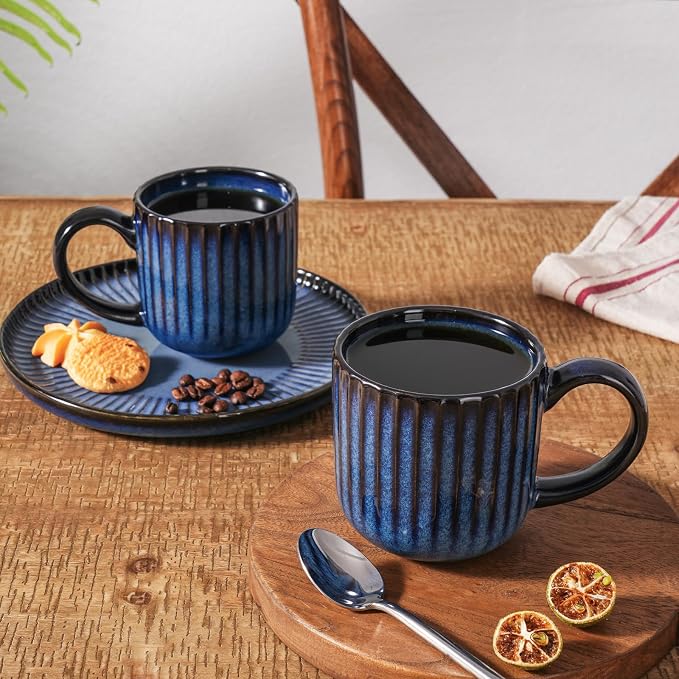 famiware Coffee Mugs Set of 4, Starlight 11 oz Mug Cup Set