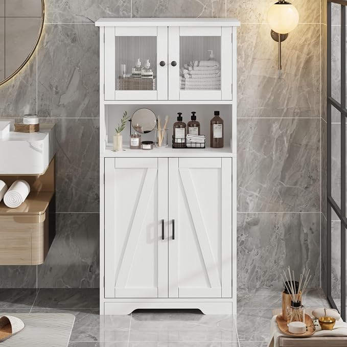 50" Tall Bathroom Cabinet