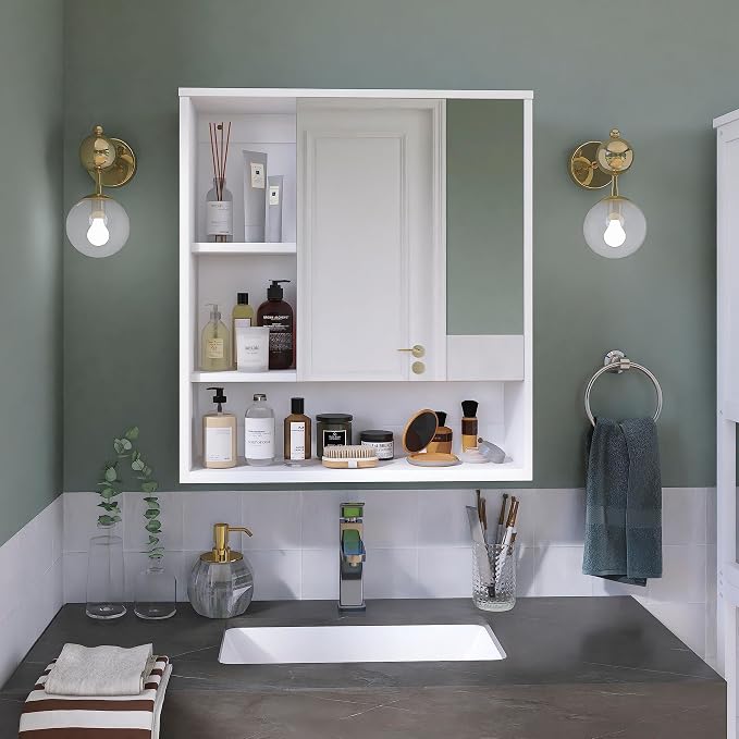 Bathroom Mirror Cabinet Wall Mounted
