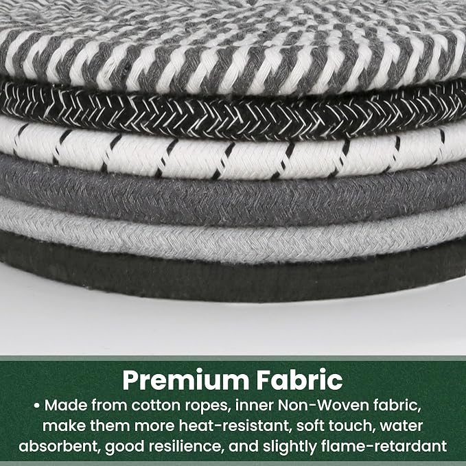 8 Inch Trivets for Hot Dishes, Hot Pots and Pans, Large Coaster for Kitchen
