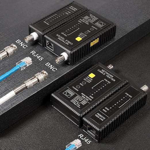 Dual-Function Coaxial & RJ45 Network Cable Tester
