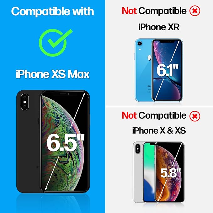Power Theory Designed for iPhone Xs Max Screen Protector Tempered Glass