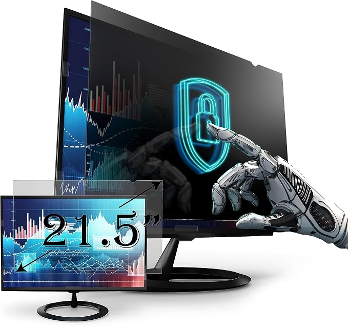 Privacy Screen Filter for 21.5 Inches Desktop Computer Widescreen Monitor