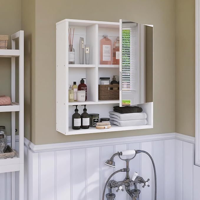 Bathroom Mirror Cabinet Wall Mounted