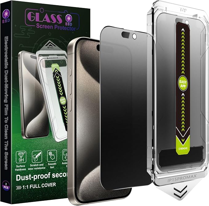 9H Tempered Glass, Anti-Glare, Full Coverage, Anti-Fingerprint, Auto Dust