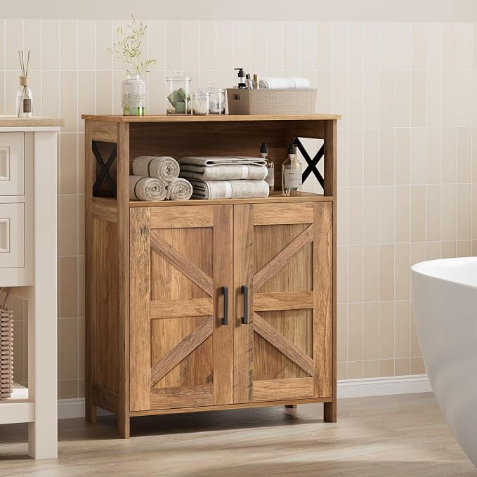 Farmhouse Bathroom Storage Cabinet
