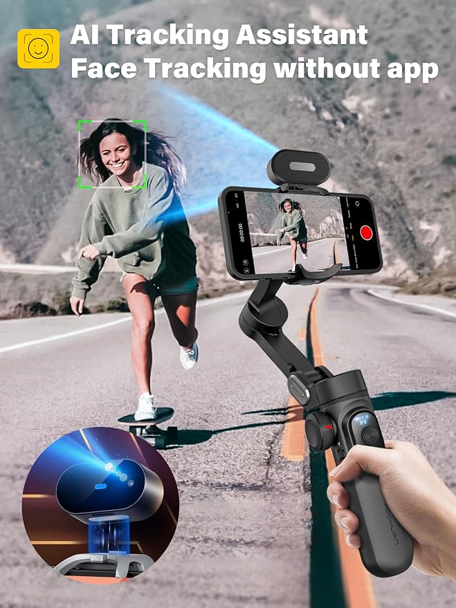 Smartphone Gimbal Stabilizer, 3-axis Stabilizer