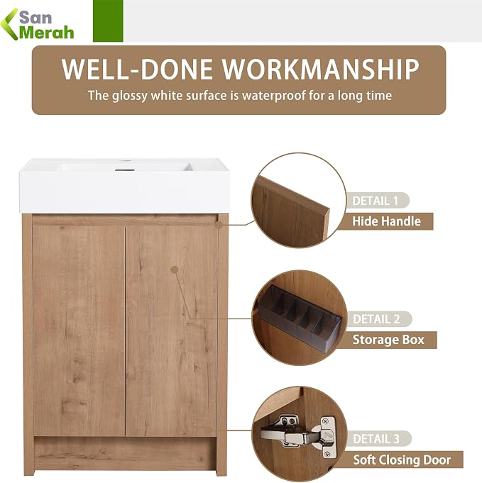 24 inch Bathroom Vanity with Sink