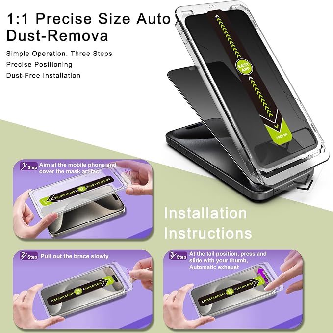 9H Tempered Glass, Anti-Glare, Full Coverage, Anti-Fingerprint, Auto Dust