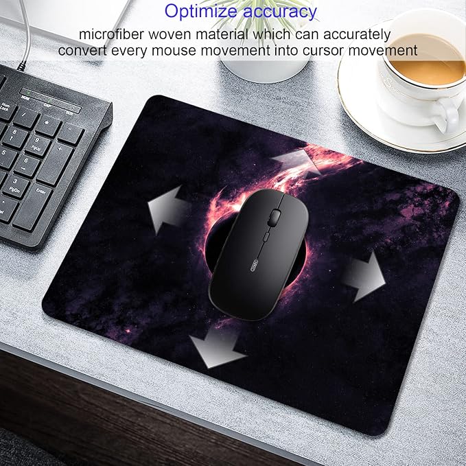 Sci-Fi Galaxy Mouse Pad Personalized Planet Design Computer Laptop Non-Slip