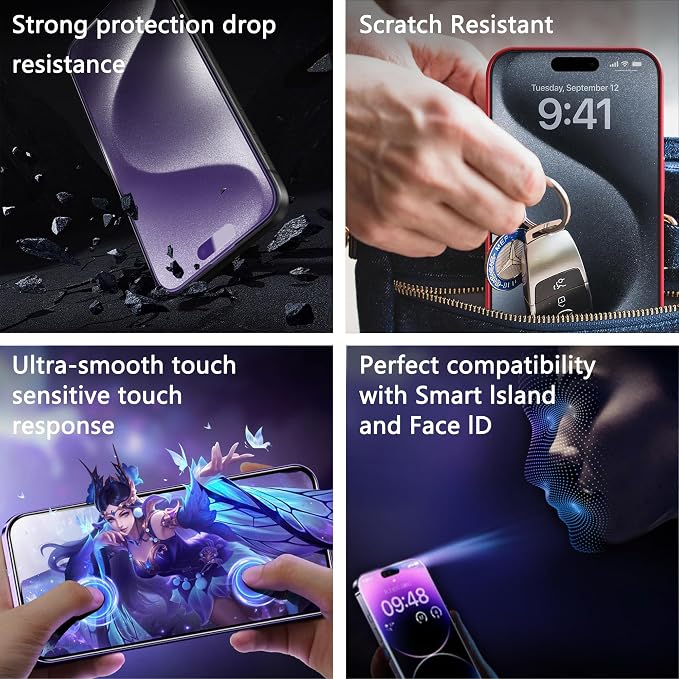 2 Pack Anti Blue Light Matte Screen Protector
