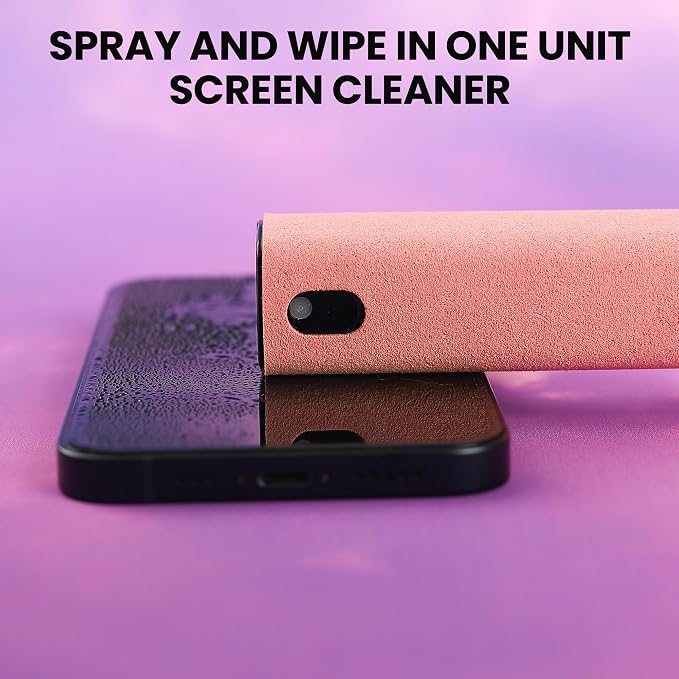 Screen Cleaner Spray and Wipe by ZERNBER- Computer Screen Cleaner, Laptop