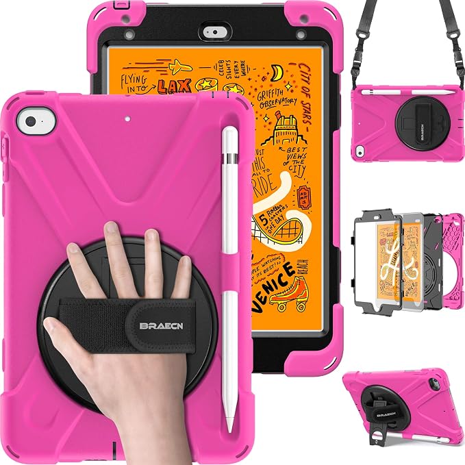BRAECN iPad mini 5 Case, iPad mini 4 Case, Heavy Duty Shockproof Protective
