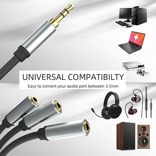3.5mm Stereo Audio Splitter Cable