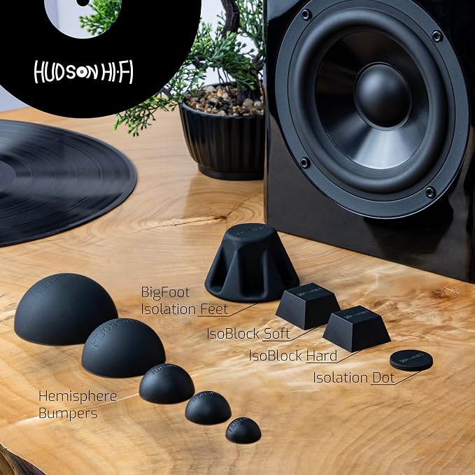 Speaker Isolation Feet – 4-Pack 1.5" Bigfoot Rubber Pads – Non-Adhesive