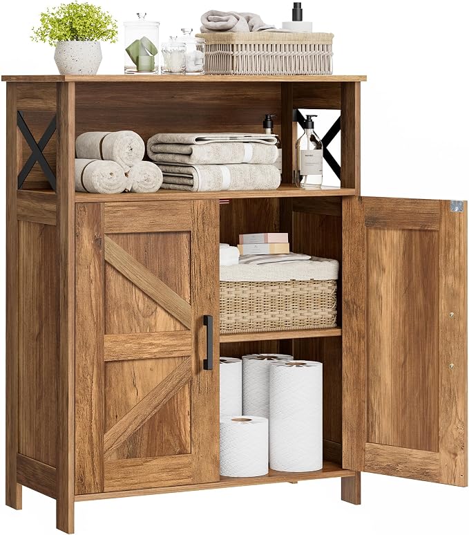Farmhouse Bathroom Storage Cabinet