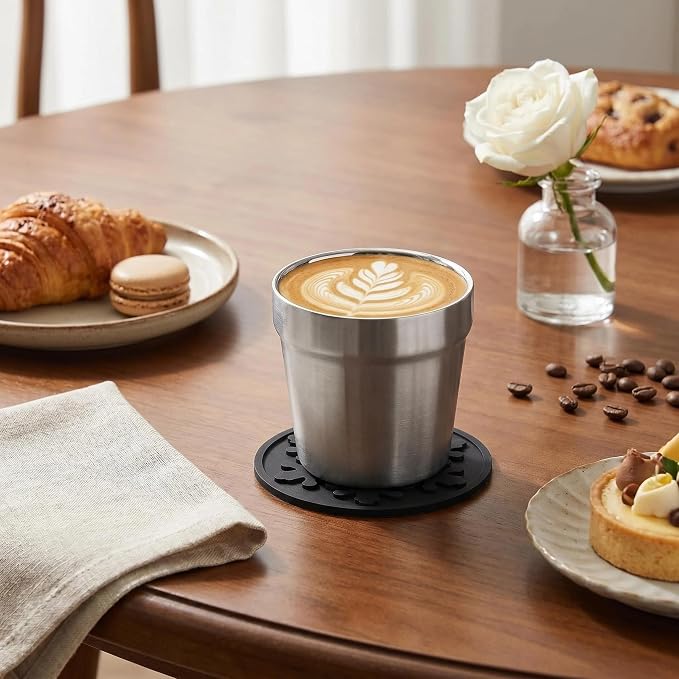 Youda Stainless Steel Cups Set of 4