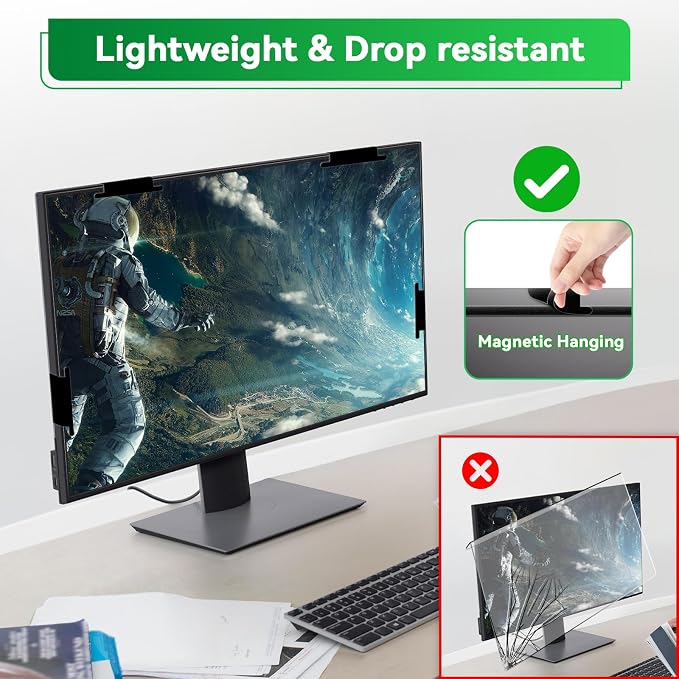 Magnetic 24 Inch Computer Anti Blue Light Screen Protector