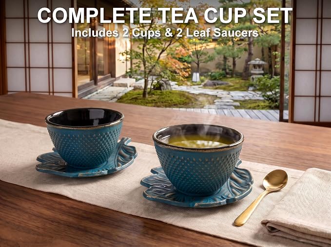 Cast Iron Tea Cup Set of 2