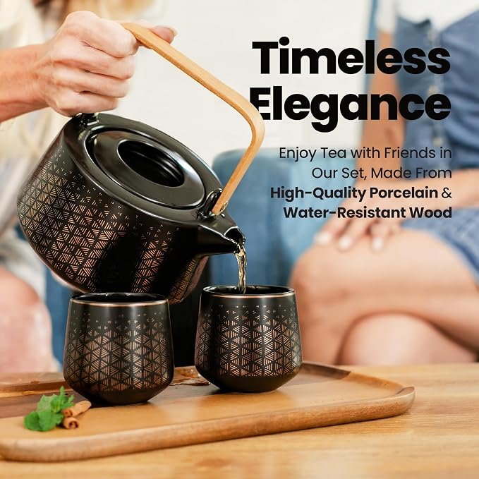 Viante Luxury Tea Set, Electric Kettle