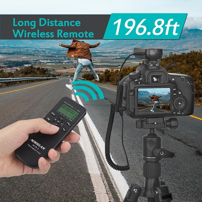 Wireless Shutter Camera Remote Intervalometer Timer Compatible
