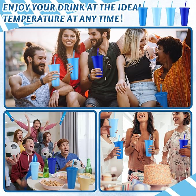 Skylety 12 Pcs Winter Plastic Cups