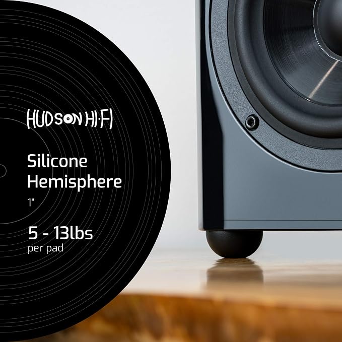 1" Platinum Silicone Speaker Isolation Pads
