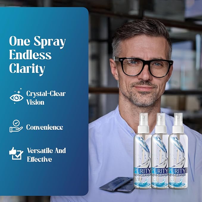 Purity Eyeglass Lens Cleaner Spray Kit