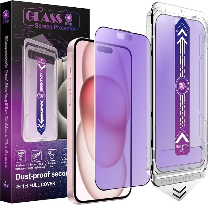 2 Pack Anti Blue Light Matte Screen Protector