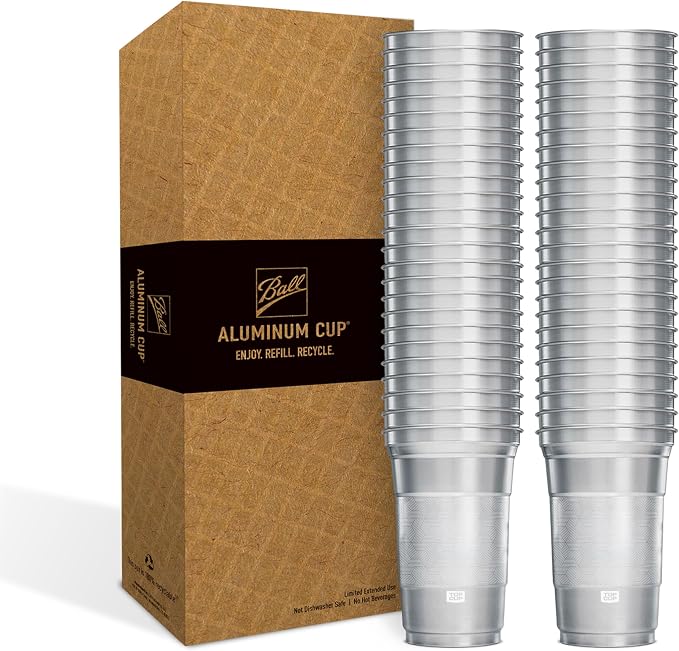 Top Cup – 9 Ounce, Reusable Aluminum Party Cups | Stealth Design | Cold-Holding