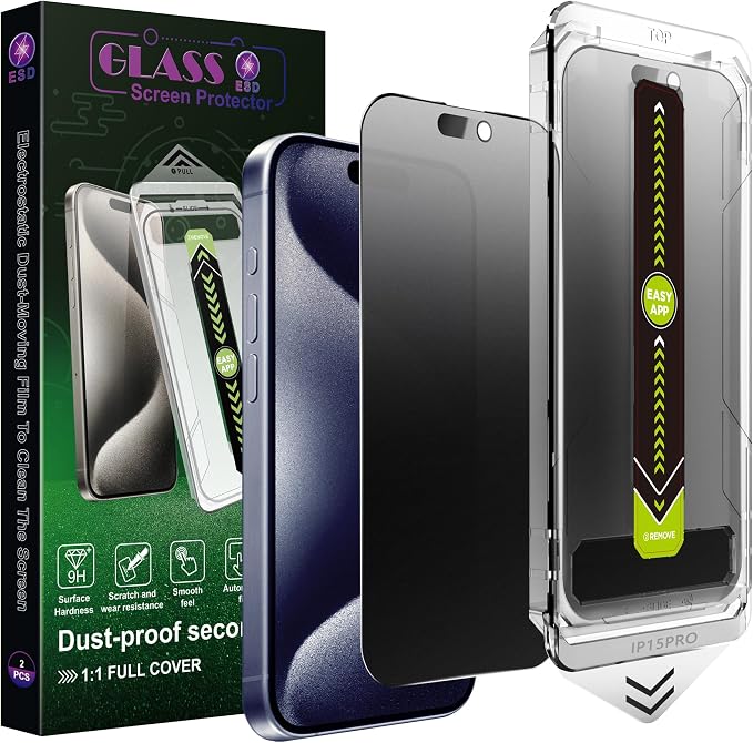 9H Tempered Glass, Anti-Glare, Full Coverage, Anti-Fingerprint, Auto Dust