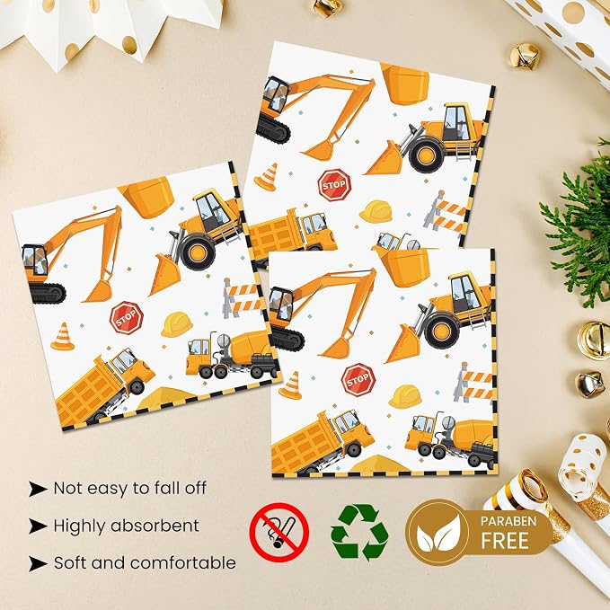 Construction Plates and Napkins Party Supplies