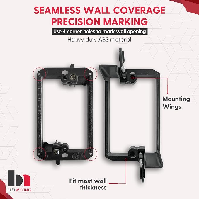 2 Pack Wall Plate with Bracket