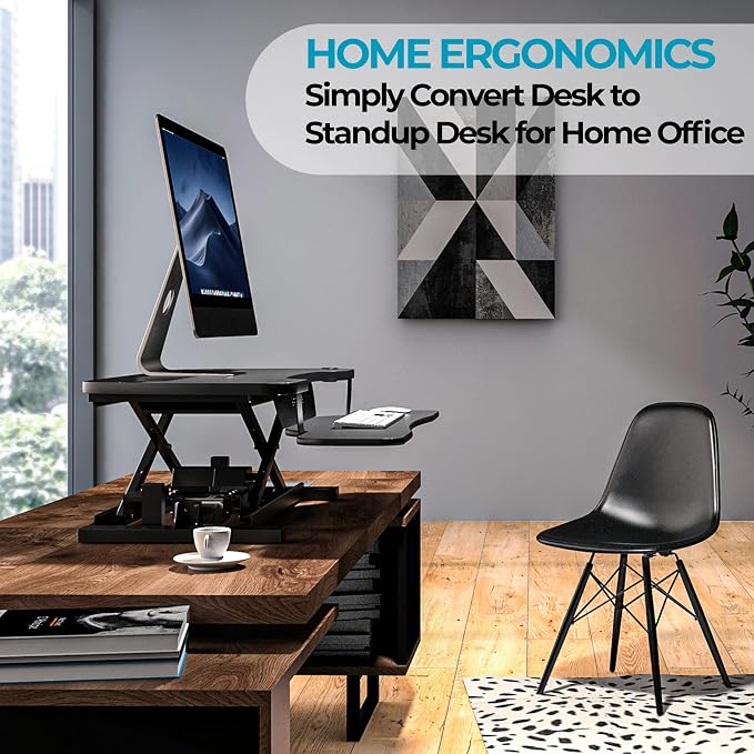 VERSADESK® PowerPro™ 48” x 24” Extra Wide Electric Sit-to-Stand Desk Converter
