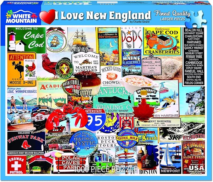White Mountain Puzzles I Love New England