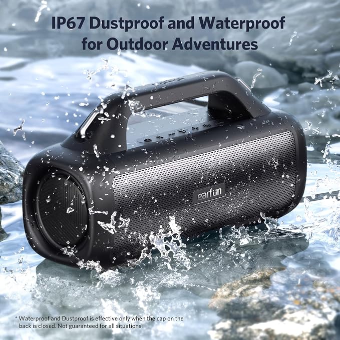 EarFun UBOOM X Portable Bluetooth Speaker, 80W Stereo
